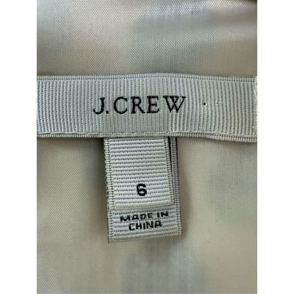 J. Crew Dress Black & Cream Classic Polka Dot Sheath Dress Size 6 Cotton Blend - Picture 7 of 10